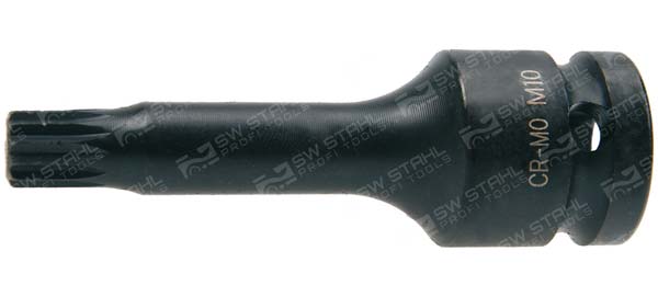 IMPACT-Schraubendreheinsatz 1/2 Zoll Innenvielzahn, M10 x 78 Schlagschrauberfest