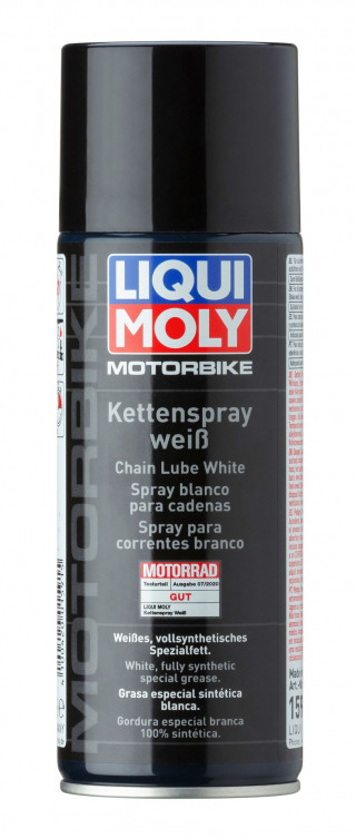 LIQUI MOLY Kettenspray Motorbike Kettenspray wei&szlig;
